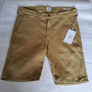 New Edwin Men's Slim Chino Khaki Mason Shorts Size 31 Beige